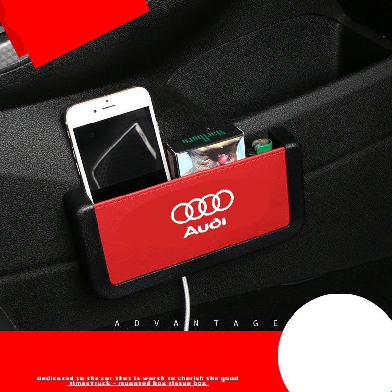 1 шт для Audi b5 b6 b7 b8 A3 A4 A4L A5 A6L C5 C6 RS4 RS5 Q7 автомобильная сумка для хранения мульти-Функция Универсальный Автомобильный ящик для хранения мобильного телефона