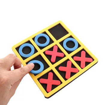 Interakcja rodzic-dziecko rozrywka gra planszowa OX szachy zabawne rozwijanie inteligentnych zabawek edukacyjnych gra łamigłówki dla dzieci tanie i dobre opinie 4-6y CN (pochodzenie) Unisex 3D PUZZLE Geometryczny kształt XO Chess 15*15cm 35mm
