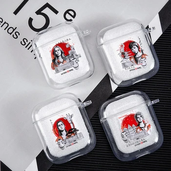 

Spain TV La Casa De Papel Soft Shell for Apple Airpods Wireless Bluetooth Headset Shell Case Money Heist House of Paper