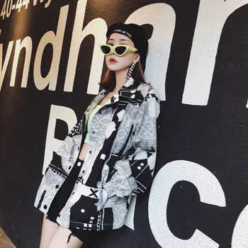 

Korean Print Broadcloth Promotion Cotton 2020 Rushed Regular Full Polyester Kpop Tumblr Unicorn Women Free Shipping Girl Top