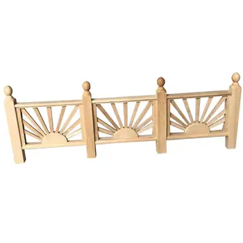 

Miniature Fence Handrail 1:12 Mini Dollhouse Fence Cute House Mini Fence Cute Children wood Ornament Dollhouse Plant Pot Decor