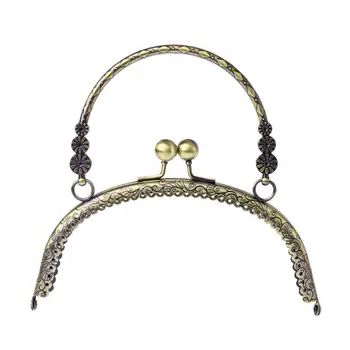 

1pc Metal Frame Kiss Clasp Lock Handle Arch For DIY Purse Bag DIY Craft 16.5cm