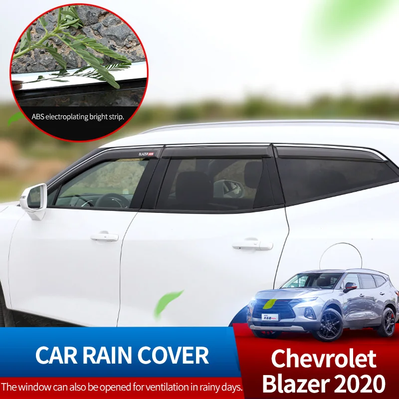 

Rain cover Windows visor side wind window deflectors visor windshield on the windows accessories For Chevrolet Blazer 2020