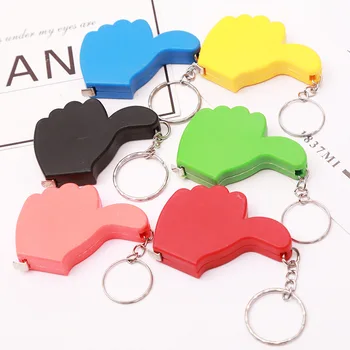 

1000pc Retractable Ruler Tape Measure Thumb Shape Cute Design Mini Portable Pull Ruler Keychain For Travel Camping Color Random