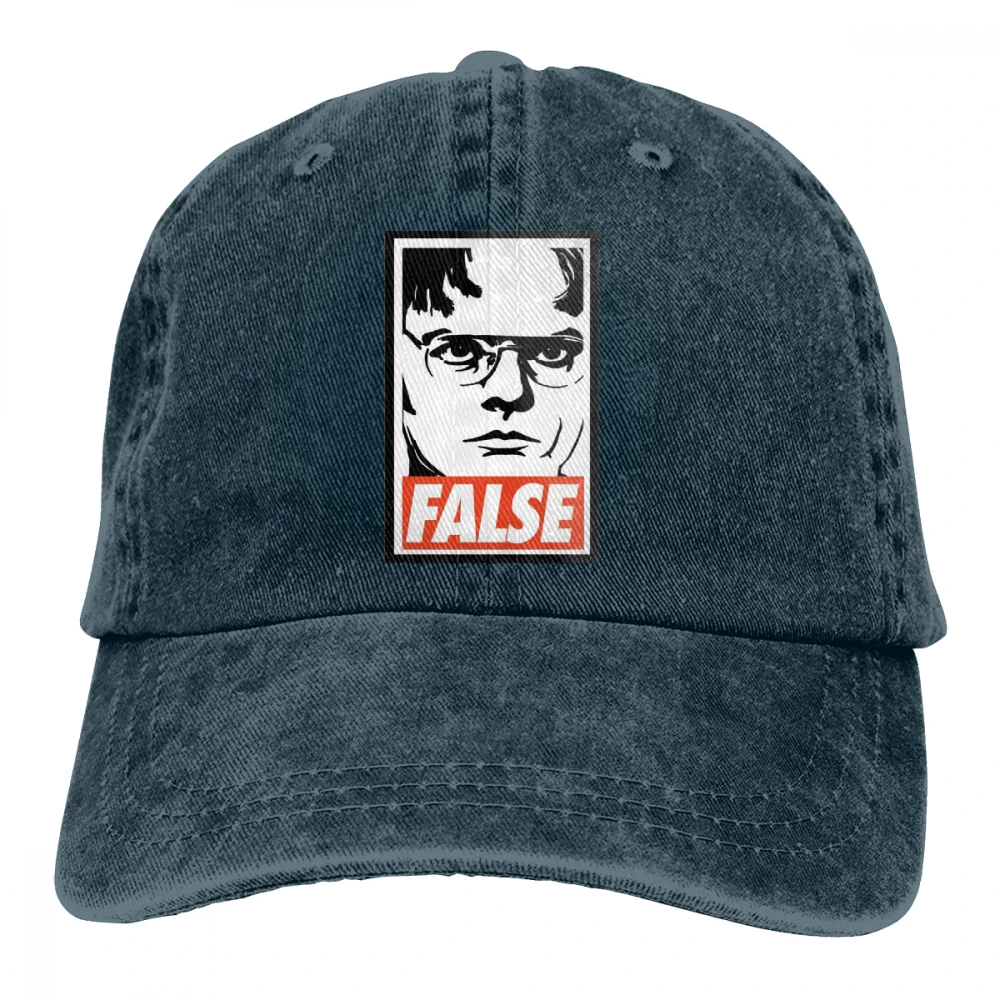Dwight Schrute ложный Casquette глубокий Хизер унисекс Мужские Женские джинсовые бейсболка с ремешком кепки Регулируемый Гольф папа шляпа