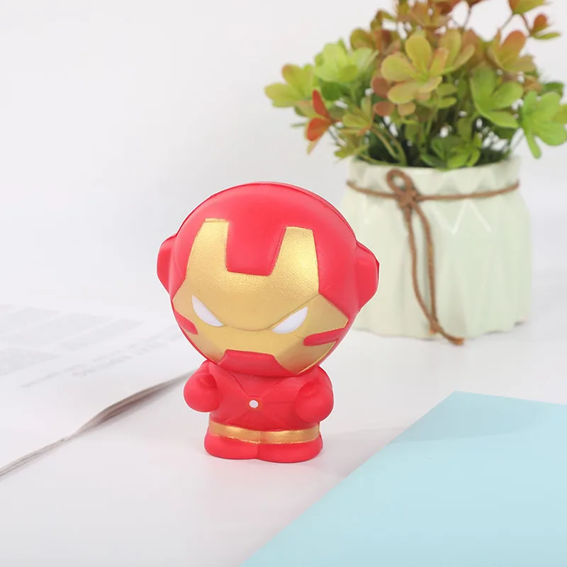 Cute Squishy Slow Rising Toys Marvel Figure Squishy Heroes Captain Hulk ant-man Iron man Squeeze Antistress Soft Kids Toys