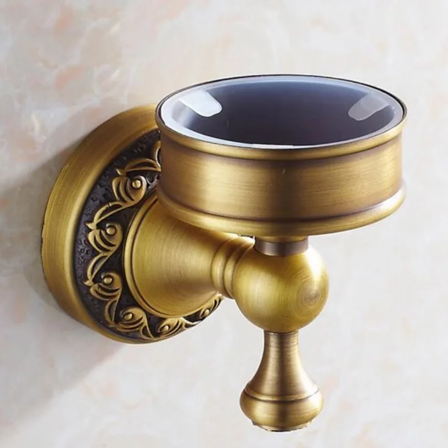 European Luxurious Bathroom Accessories Antique Bronze Toilet Brush Holder-Bath Products High quality H2395