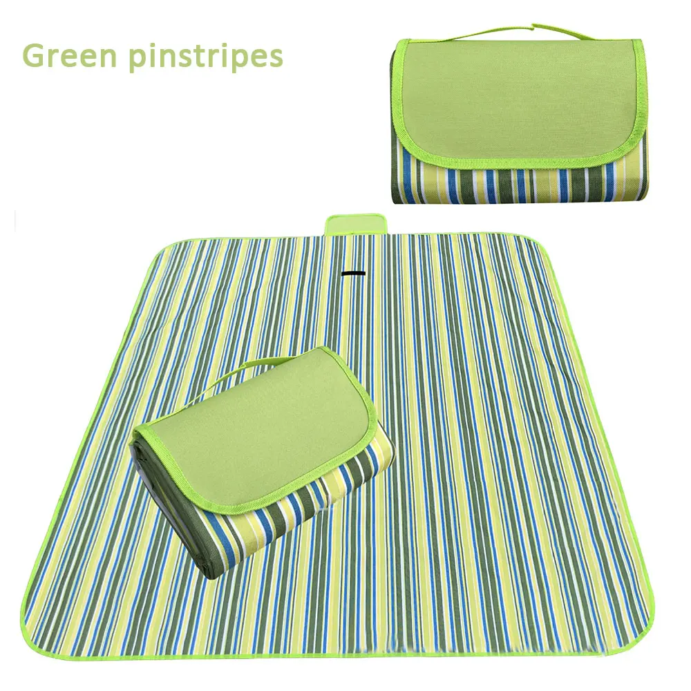Practical Outdoors Tent Cloth Moisture Resistant Pad Picnic Pad Travel Multifunction Camping Mat Stripe Picnic Mat Sturdy