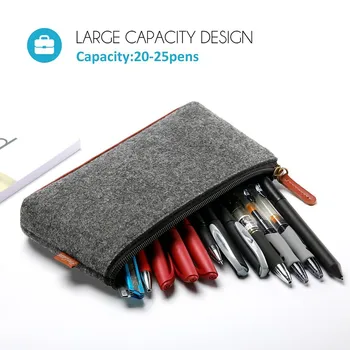

Women's Cosmetic Bag Multi-functional Flat Zipper Solid Color Pencil case Stationery Storage Bag Soft Nice Need Makeup Bag