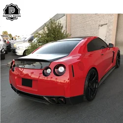 Coffre arrière en Fiber de carbone, Style d'aile de bec de canard adapté à la Modification de voiture R35 GTR 2008 – 2016 