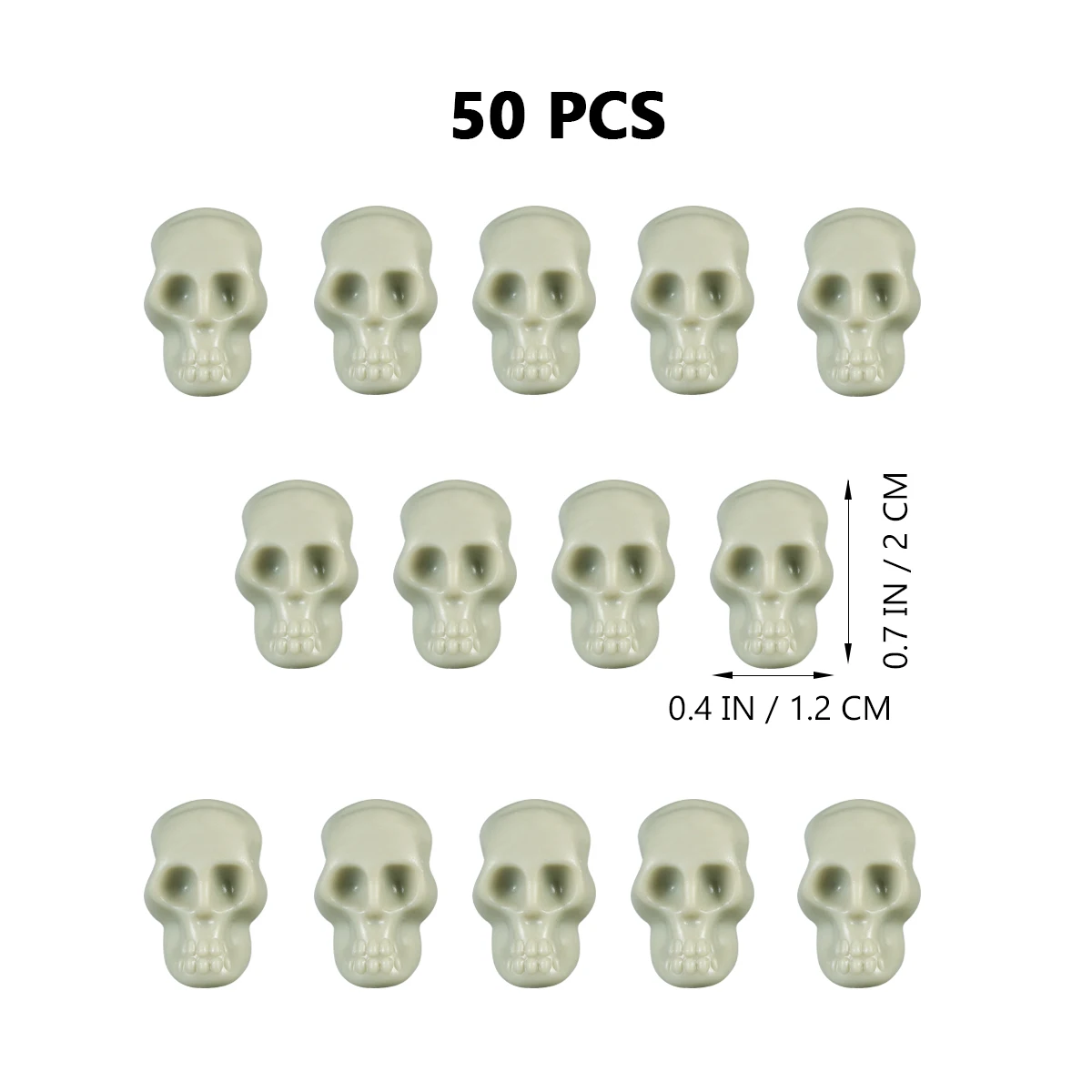 50 шт. реквизит для черепа пластиковый безопасный портативный поддельный череп