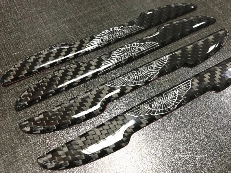 Подходит для Ford Mondeo Carbon Car Doot анти-столкновения полосы против царапин зеркало заднего вида протектор дверной ручки