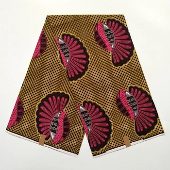 

Ankara Fabric Real African Style Wax Block Prints Fabrics 100%Cotton Veritable High Quality Soft For Wedding Dress VL13-92