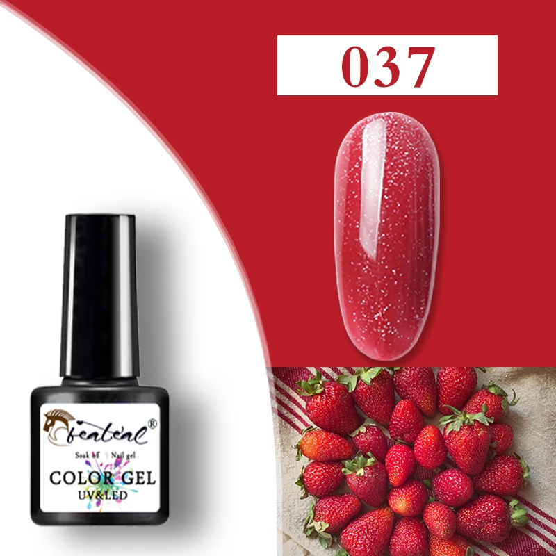Beateal 7,5 мл здоровый и экологически чистый Гель-лак для ногтей Esmaltes полуперманентный УФ светодиодный неоновый Гель-лак Гибридный гвоздь - Цвет: 037