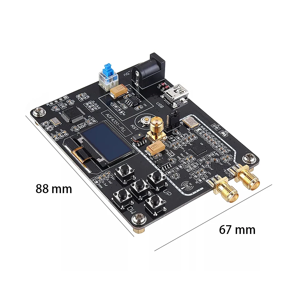 ADF4351 двойной выход 35 M-4,4G OLED дисплей RF генератор сигналов Модуль Профессиональный синтезатор частоты интегральная схема