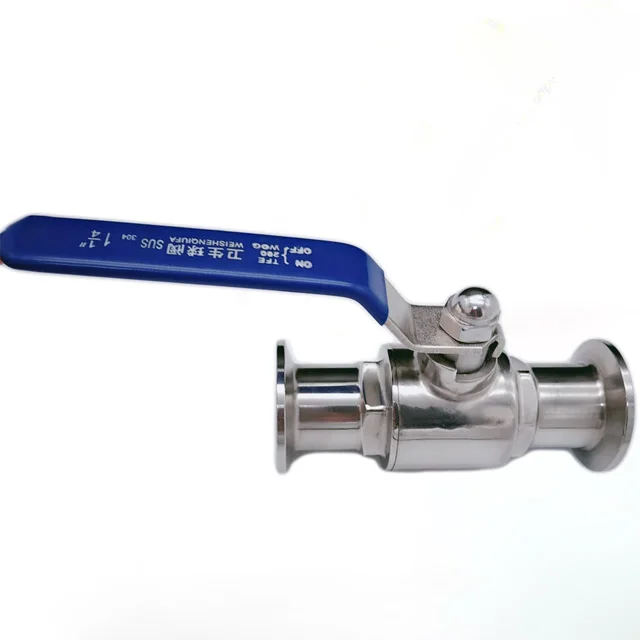 

Sanitary Tri Clamp Ball Valve 1/2" 3/4" 1" 1-1/4" 1.5" 2" Stainless Steel Brewing Ball Valve for Homebrew