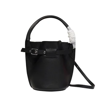 

Classic Solid Color Hand Bags For Women 2020 Fashion High Quality Soft Leather Shoulder Bag Luxury Designer Ladies Bucket Bags
