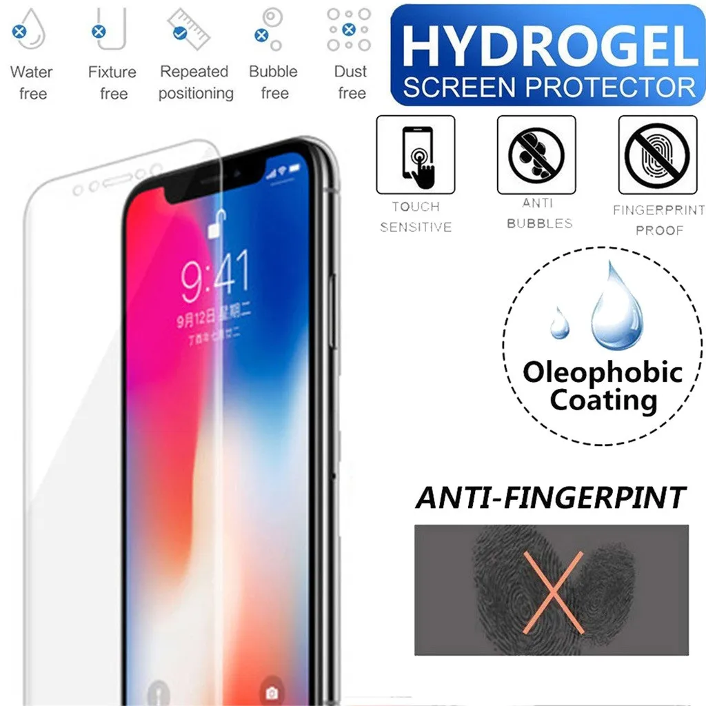 Новинка 1 шт полное покрытие Прозрачная мягкая Гидрогелевая пленка HD Защита