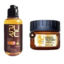 2 шт. маска для волос и шампунь набор магическое лечение 5 секунд восстановление повреждений восстановление мягких волос 60 мл типы волос кератин TSLM2