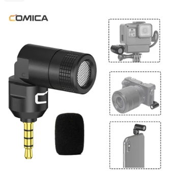

Comica VS07 Gopro Vlog Video Microphone for iPhone Android Smartphone Sony Nikon DSLR Camera Gopro 8 7 6 5 Plug-in TRS TRRS Mic