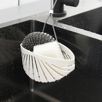 

Perforated Hanging Sink Rack Soap Sponge Holder Storage Drain Rack Kitchen Hanging Basket Rack Holder Shelf Bathroom Organizer