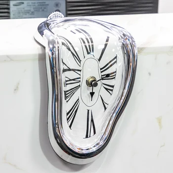 

2019 Original Novel Surreal Melting Distorted Wall Clocks Surrealist Salvador Dali Style Wall Watch Decoration Gift