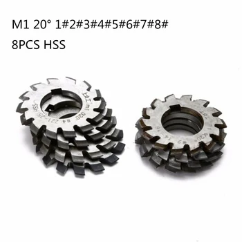 

Set 8Pcs Module Bore22 1#2#3#4#5#6#7#8# Involute Gear Cutters M1 Gear Milling Cutter Gear Cutting Tools Gear Cutting Tools