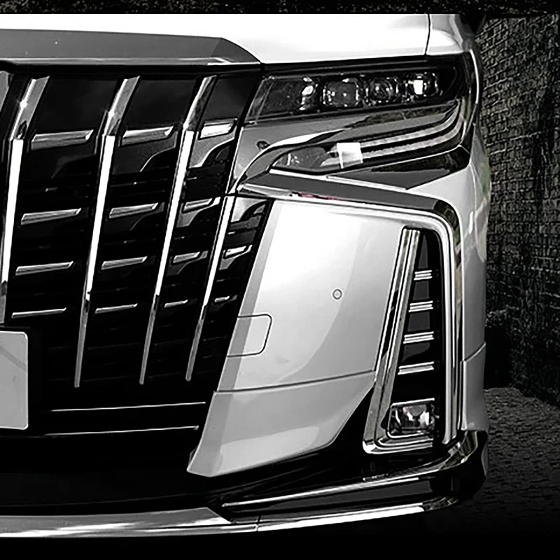

Для Toyota Alphard 30 серии передние противотуманные фары и противотуманные фары декоративное покрытие протектор полосы Противотуманные фары светильник декоративный хромированной декоративная полоска