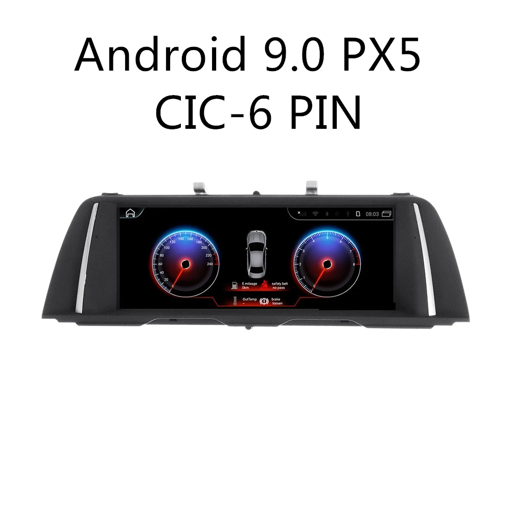 Android 9,0 Px6 сенсорный экран DSP автомобильный DVD мультимедийный плеер радио для BMW 5 серии F10 F11 F18 2010- gps навигация 4G wifi - Цвет: PX5 CIC-6PIN