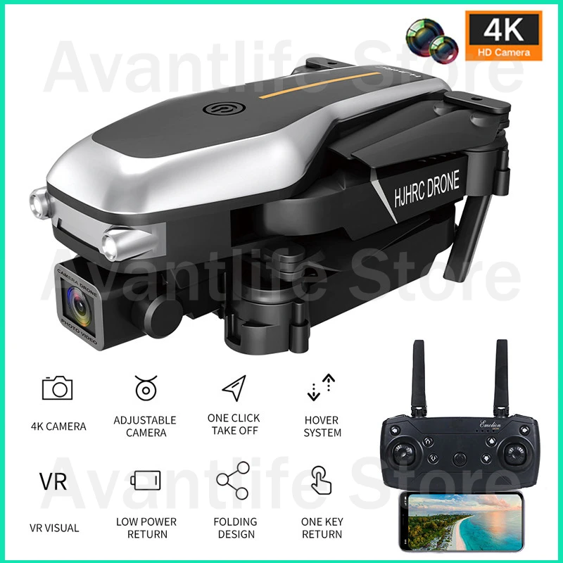 2021 New HJ95 Mini Drone 6K Professional Dual Camera 1080P WiFi FPV Drone Foldable Quadcopter RC Helicopter Toys
