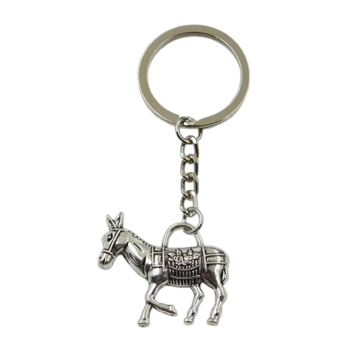 Donkey Image Design Metal Chunky Keyring in Gift Box 