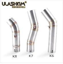Motorcycle Full Exhaust Middle Link Pipe Slip On For Suzuki GSXR600 Gsxr700 Gsxr750 k7 GSX R700 R750 R600 GSXR 600 700 750