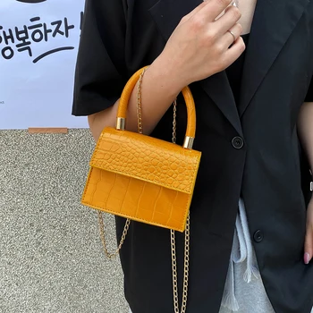 

2020 Fashion New Tote Bag Women Chain Shoulder Bags Leather Women's Designer Handbags Crocodile Pattern Messenger Bag Bolsos