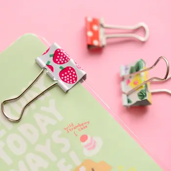 

School office stationery printing long tail purse clip art retro file test paper finishing clips 24pcs/set Big Size