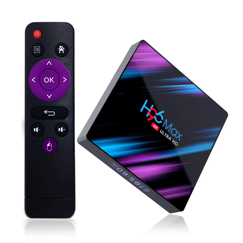 Smart tv Box H96 Max Rockchip RK3318 4K Smart tv Box 2,4G& 5G Wifi BT4.0 H96Max 4 Гб 64 Гб медиаплеер Android телеприставка