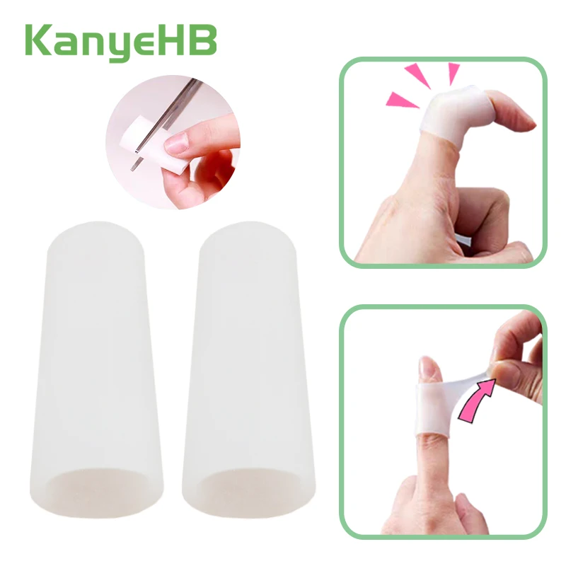 

2pcs Gel Tube Finger & Toe Protectors Foot Feet Pain Relief Guard For Feet Care Insoles Little Toe Corn Blisters Callus H052