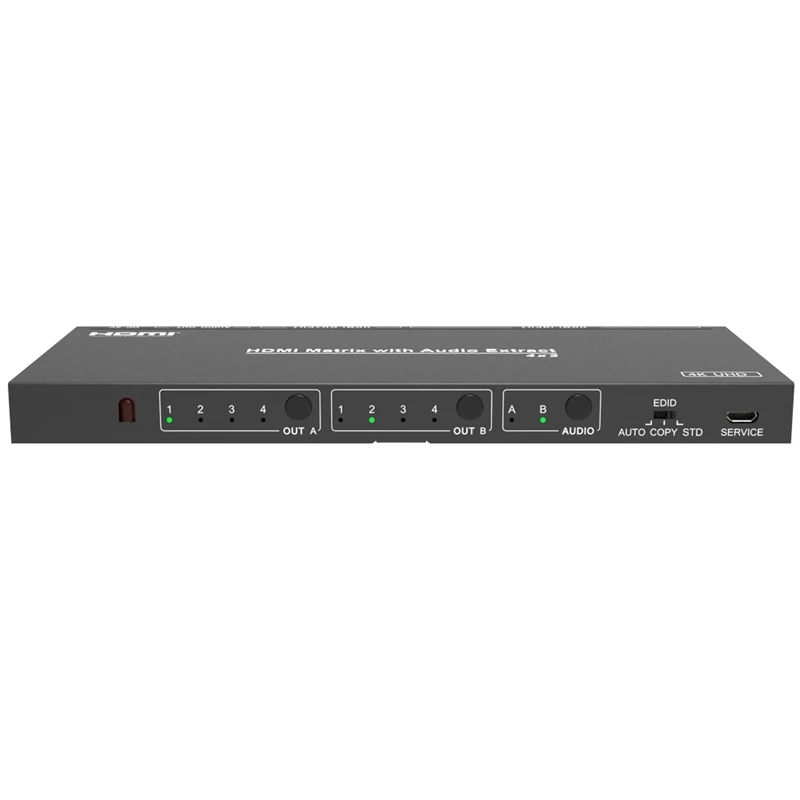 4X2 HDMI матричный распределитель переключатель HDCP 2 EDID 4K2K(4:2:0) конвертер UHD