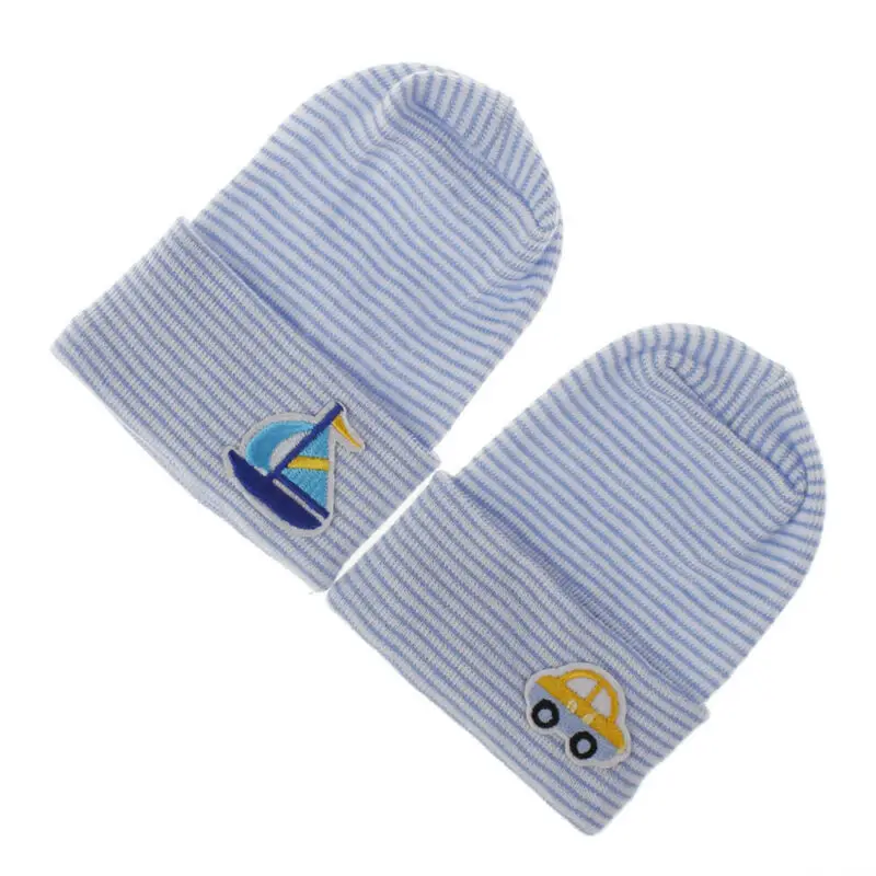 Baby Hat Knit Crochet Embroidery Patch Cap For Newborn Winter