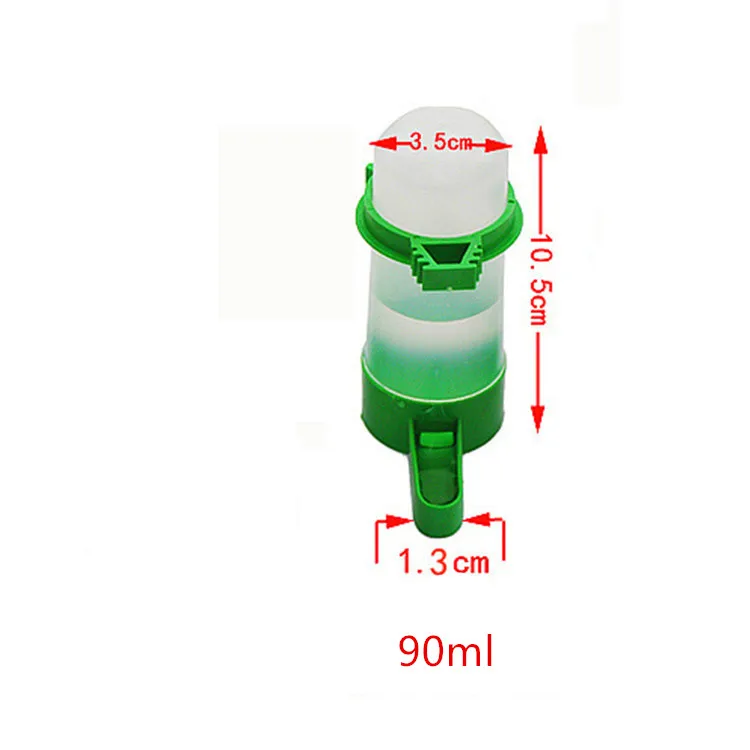 M Bird Water Drinker Feeder Waterer with Clip Pet Bird Supplies Dispenser Bottle Drinking Cup Bowls For Pet Parrot Cage - Цвет: M