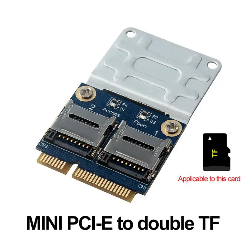 Двойная карта TF Micro SD для Mini PCIe PCI Express с половинным кронштейном адаптер чтения