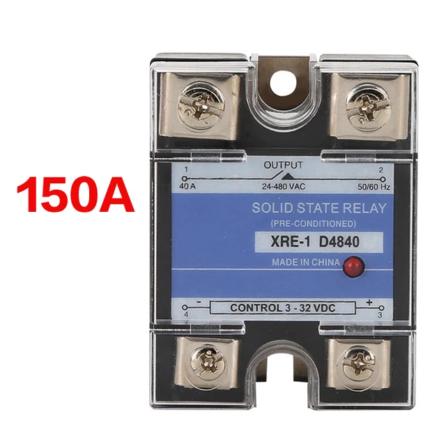 10A~150A Plastic Cover Solid State Relay DA DD AA Single Phase DC Control AC 220V Relay To 3-32VDC SSR-10DA 25DA 40DA 150A