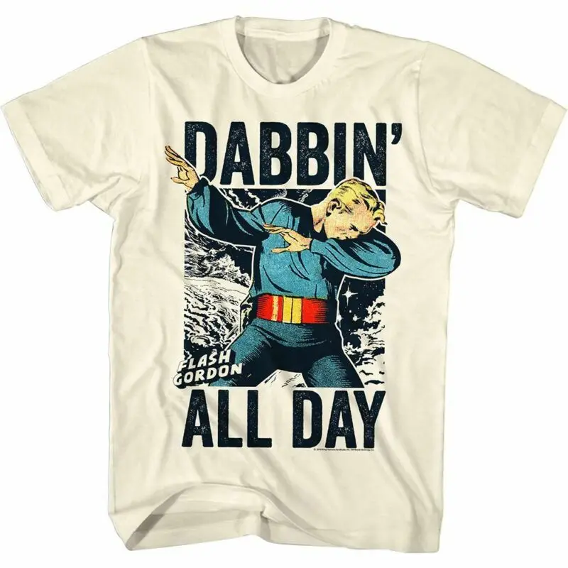Flash Gordon - Dabbin All Day American Classici T-Shirt per Adulti | Мужская одежда
