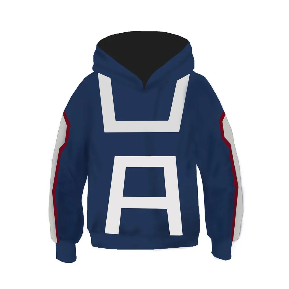 thumbnail image 1 of Nueva llegada Sudadera con capucha con estampado 3D de Academia All Might, disfraz de cosplay para niños, sudadera, uniforme escolar, chaquetas para niños, 1 of 5