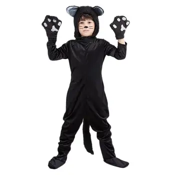 

Halloween Role Playing Clothes Funny Clothes Creative Kids Cosplay Costume Black Cat Performance Clothes