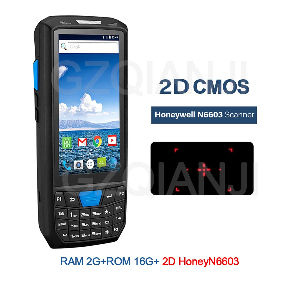 2D HoneyN6603 2G16G Android 8,1 КПК ручной Honeywell сканер 1D 2D QR pos-терминал Беспроводной Wi-Fi Bluetooth для склада Экспресс-инвентаризация - Цвет: 2D HoneyN6603 2G16G