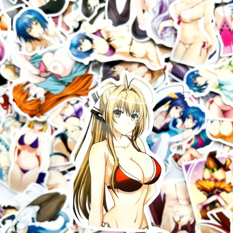 70 Pièces Kawaii Beauté Lapin Fille Sexy Autocollants Pour