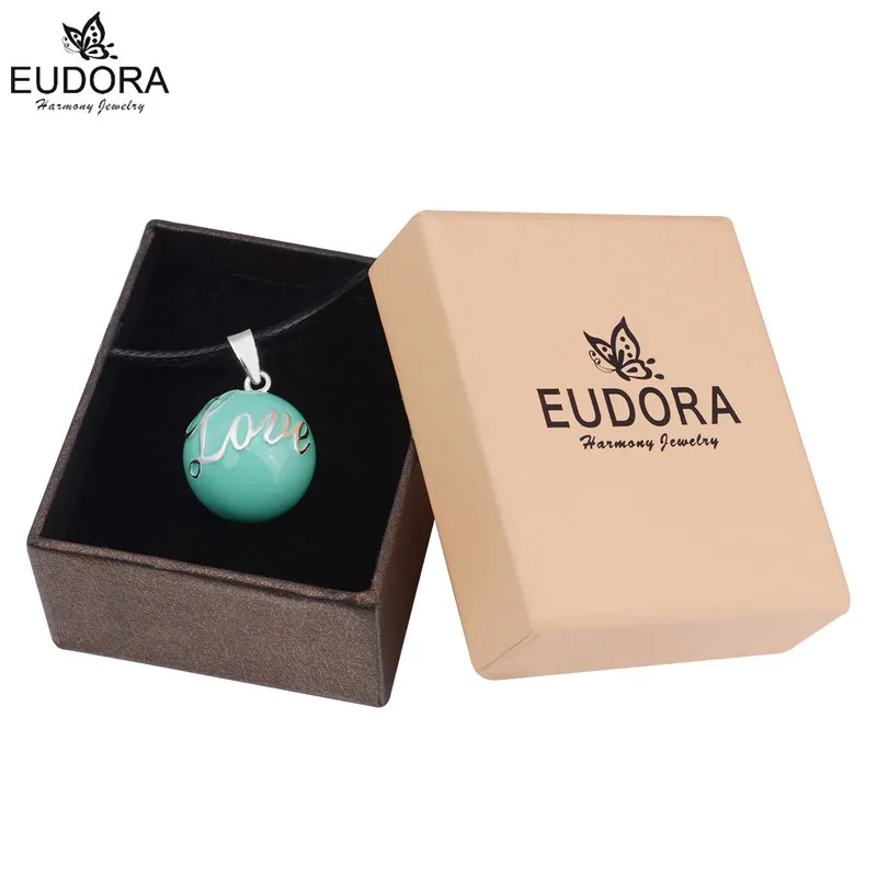 Eudora Angel Caller Baby Chime Ball Blue White Love Letter Harmony Bola Ball Ringing Bola Pendant Necklace Jewelry Pregnant Gift 4