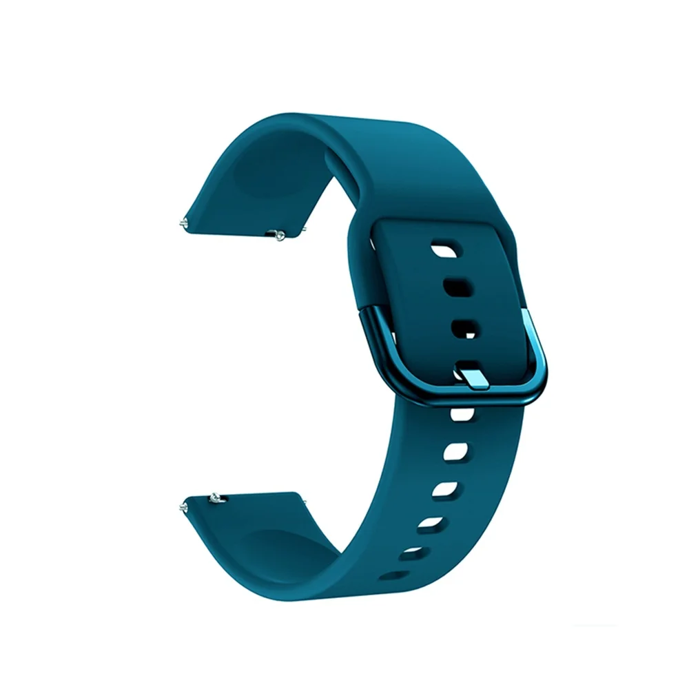 Мягкий силиконовый сменный ремешок для наручных часов ремешок 20 мм браслеты для Huami Amazfit Bip samsung Galaxy Watch Active 2 42 мм - Цвет: green