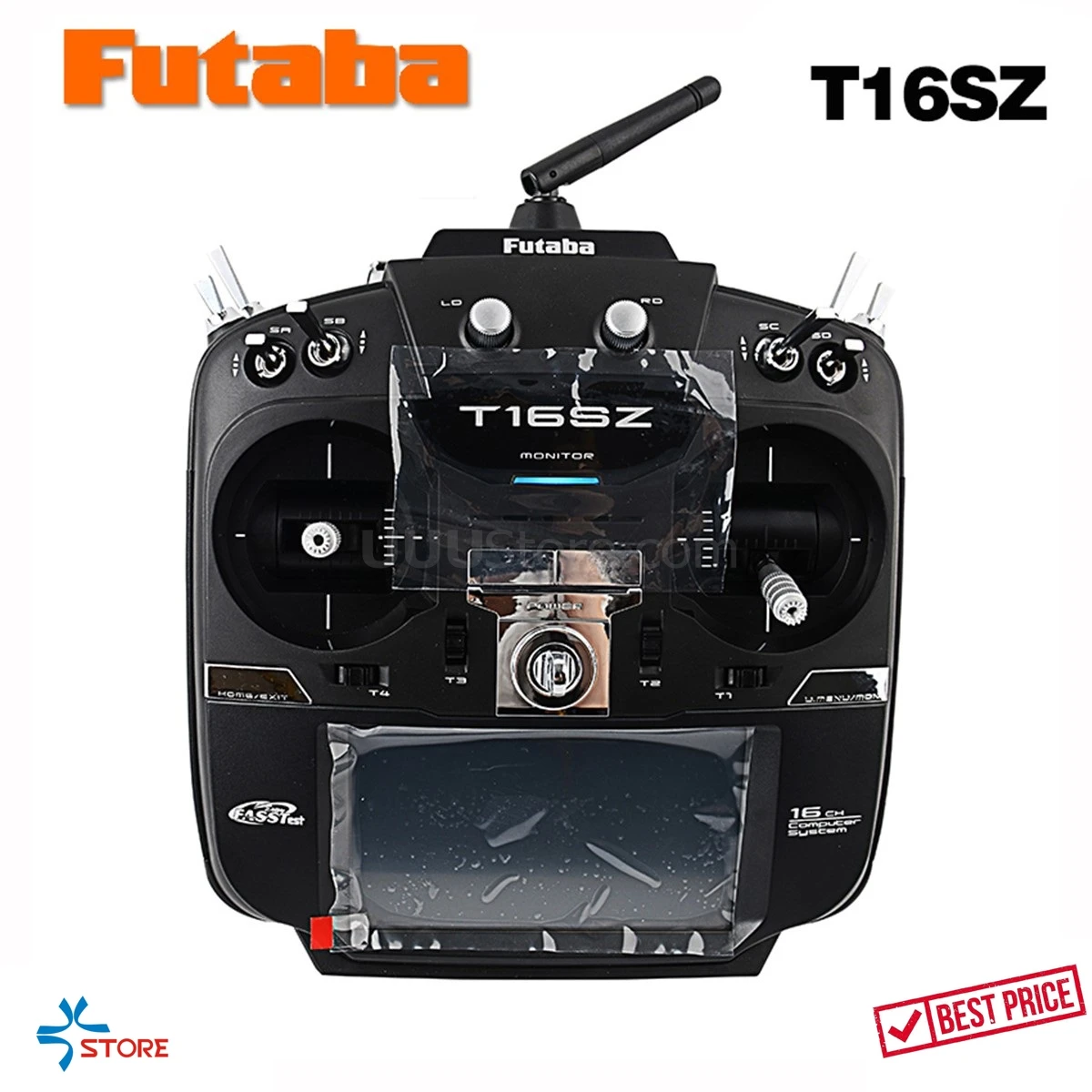 Оригинальный Futaba 16SZ 2 4 ГГц FASST передатчик дистанционного управления (ni-mh) R7008SB