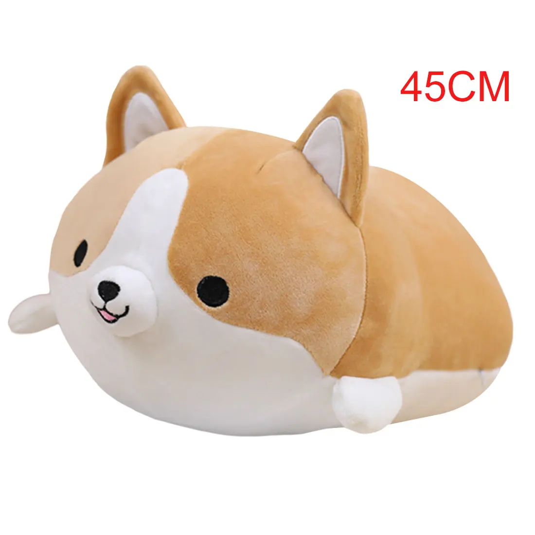 30/45/60cm Cute Corgi Dog Plush Toy Stuffed Soft Animal Cartoon Pillow Lovely Christmas Gift for Kids Kawaii Present - Цвет: brown 45cm